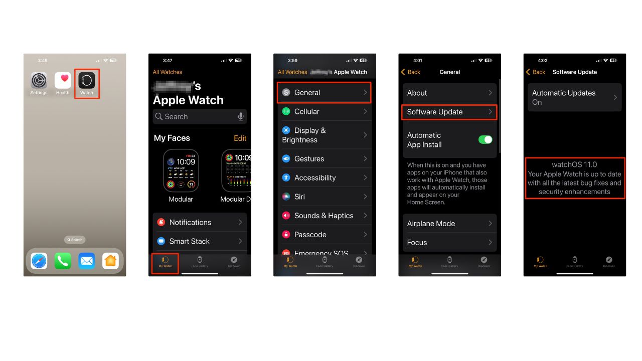 Steps to update your Apple Watch software