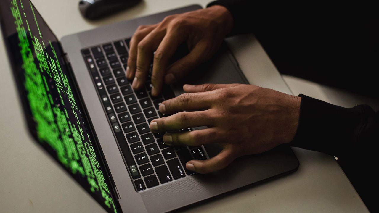 A person working on a computer