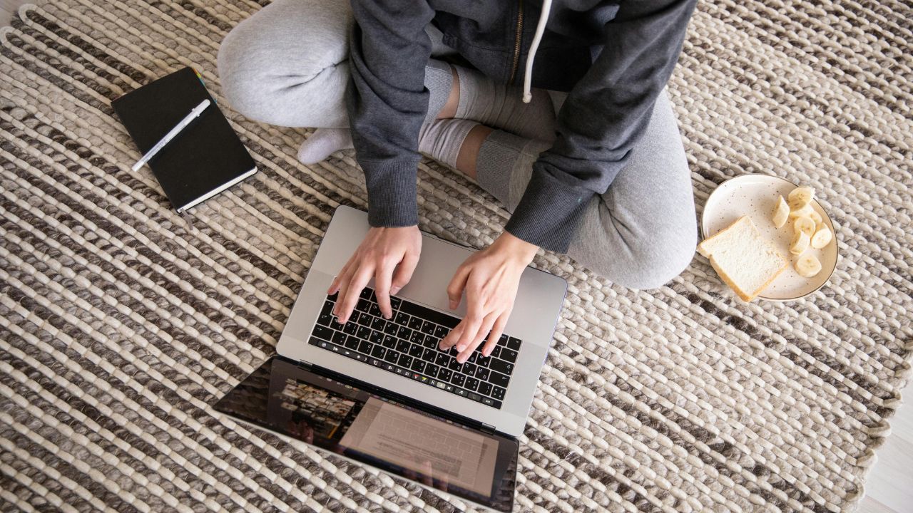 A person accessing their email on their computer 