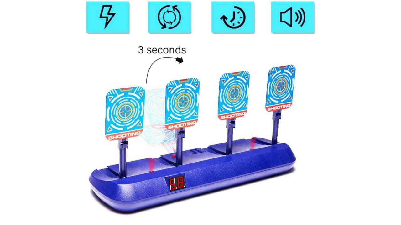 Image of Electronic Auto Scoring Digital Reset Shooting Target for Nerf Guns