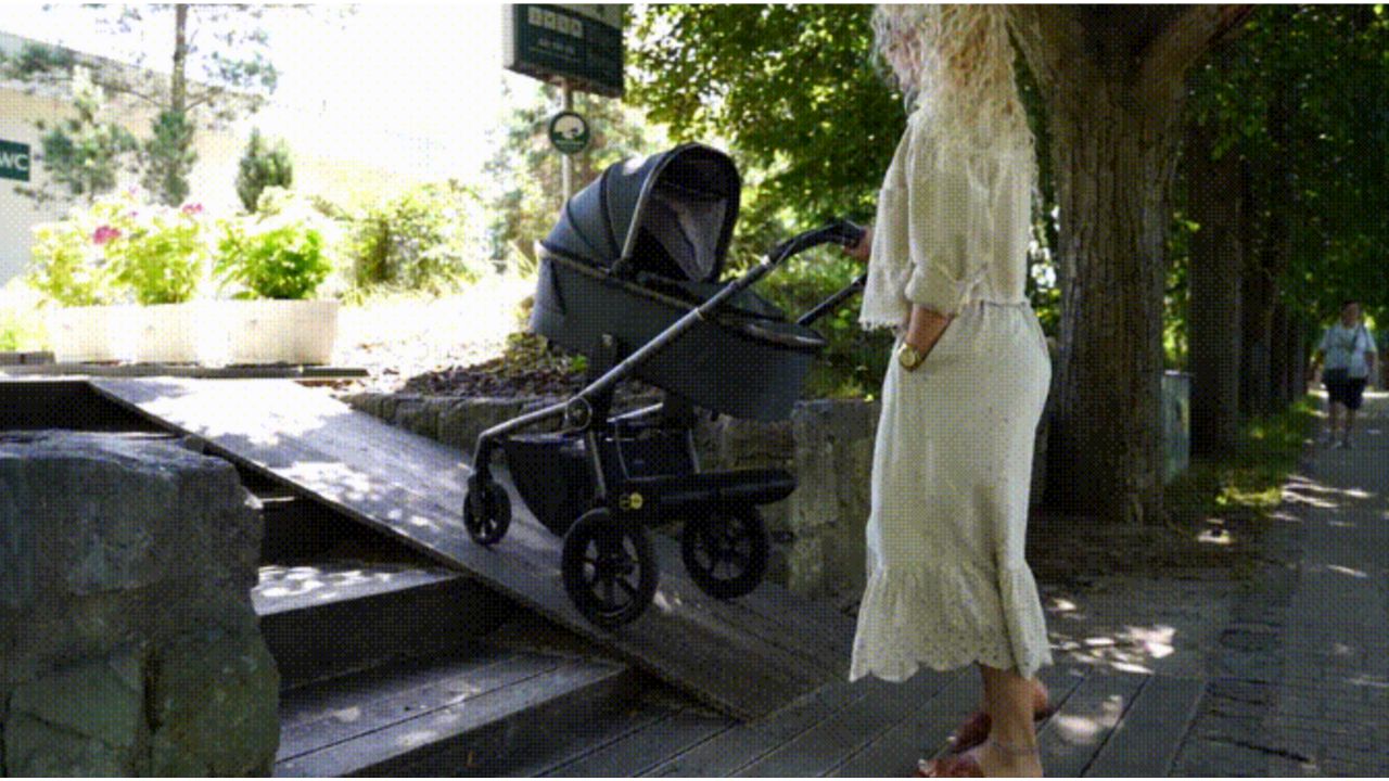 Image of Easy-Way kit on stroller 