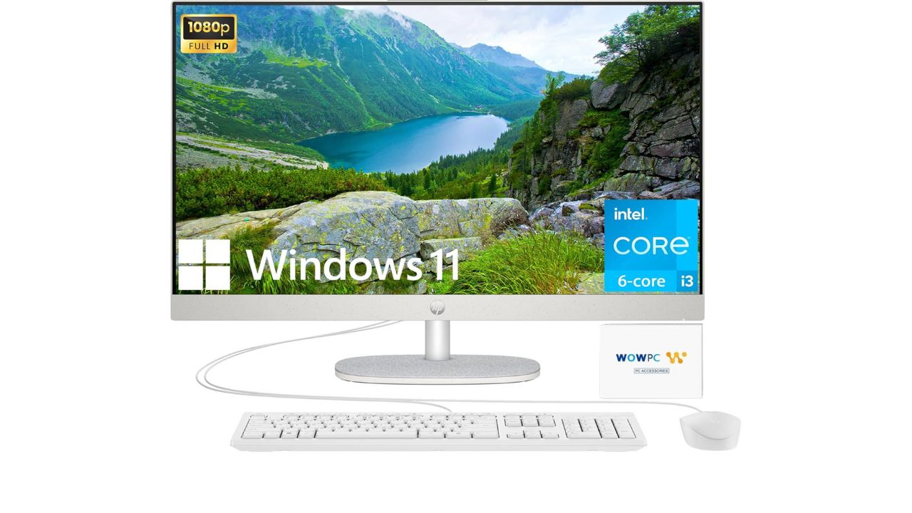 Image of HP Newest 27" All-in-One Desktop Computer