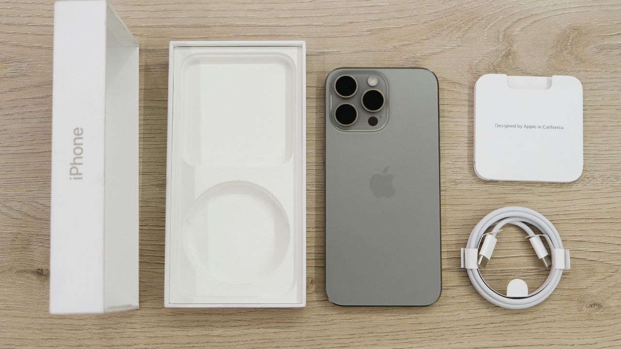 iPhone and its original packaging