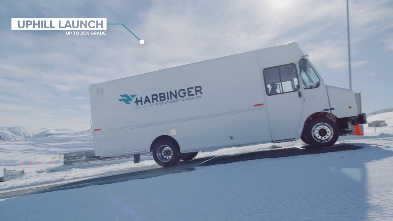 Harbinger delivery truck being tested in New Zealand 