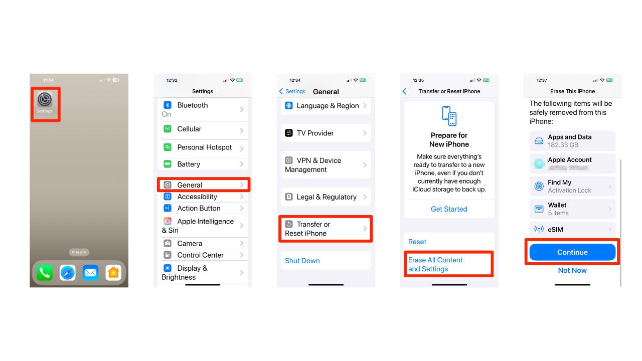 Steps to reset your iPhone 