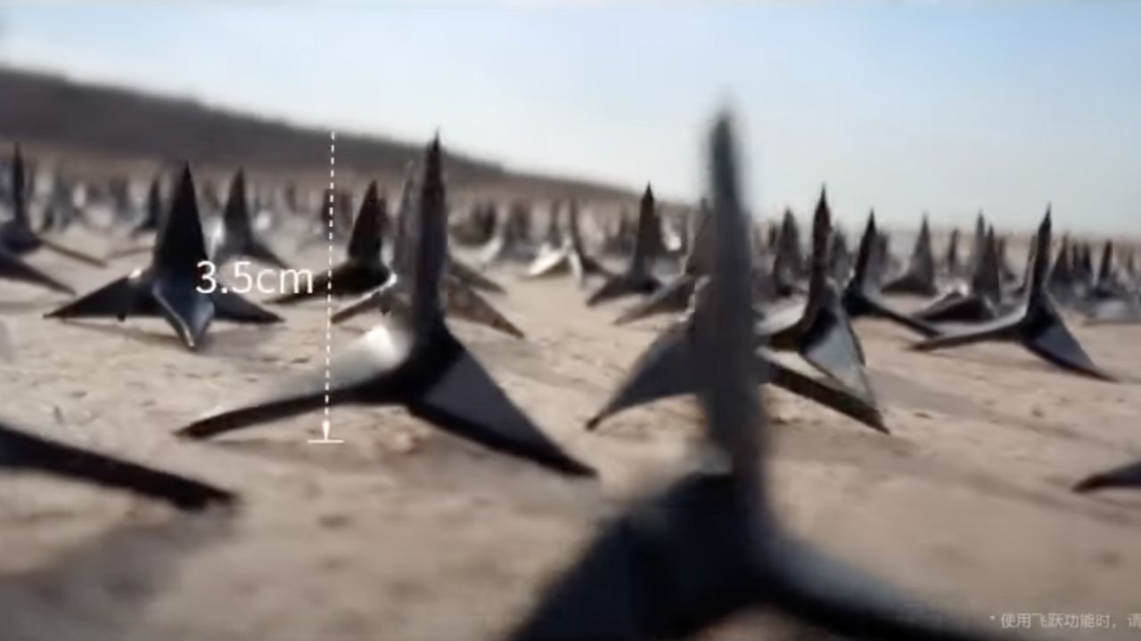 Spikes in the road that the Yangwang U9 leaped over 