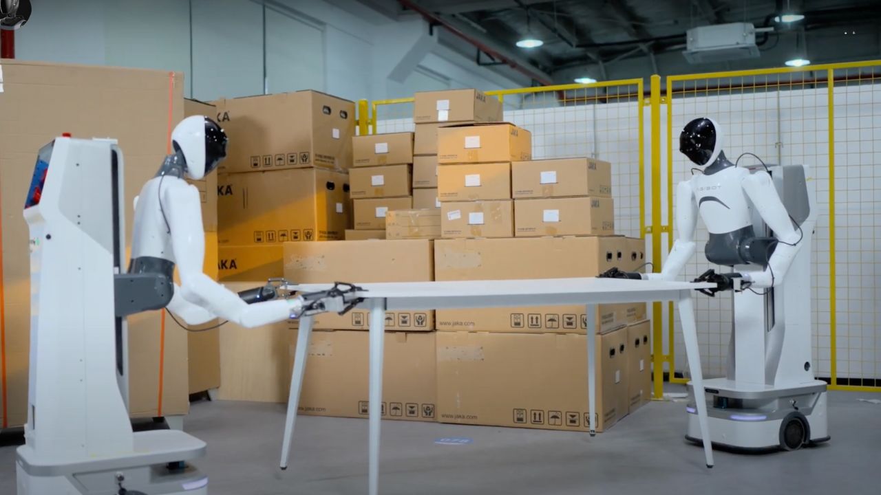 AgiBot humanoid robot training