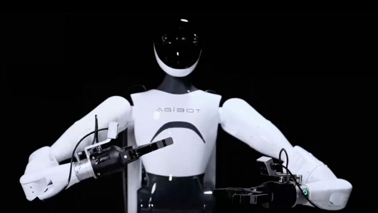 AgiBot humanoid robot training