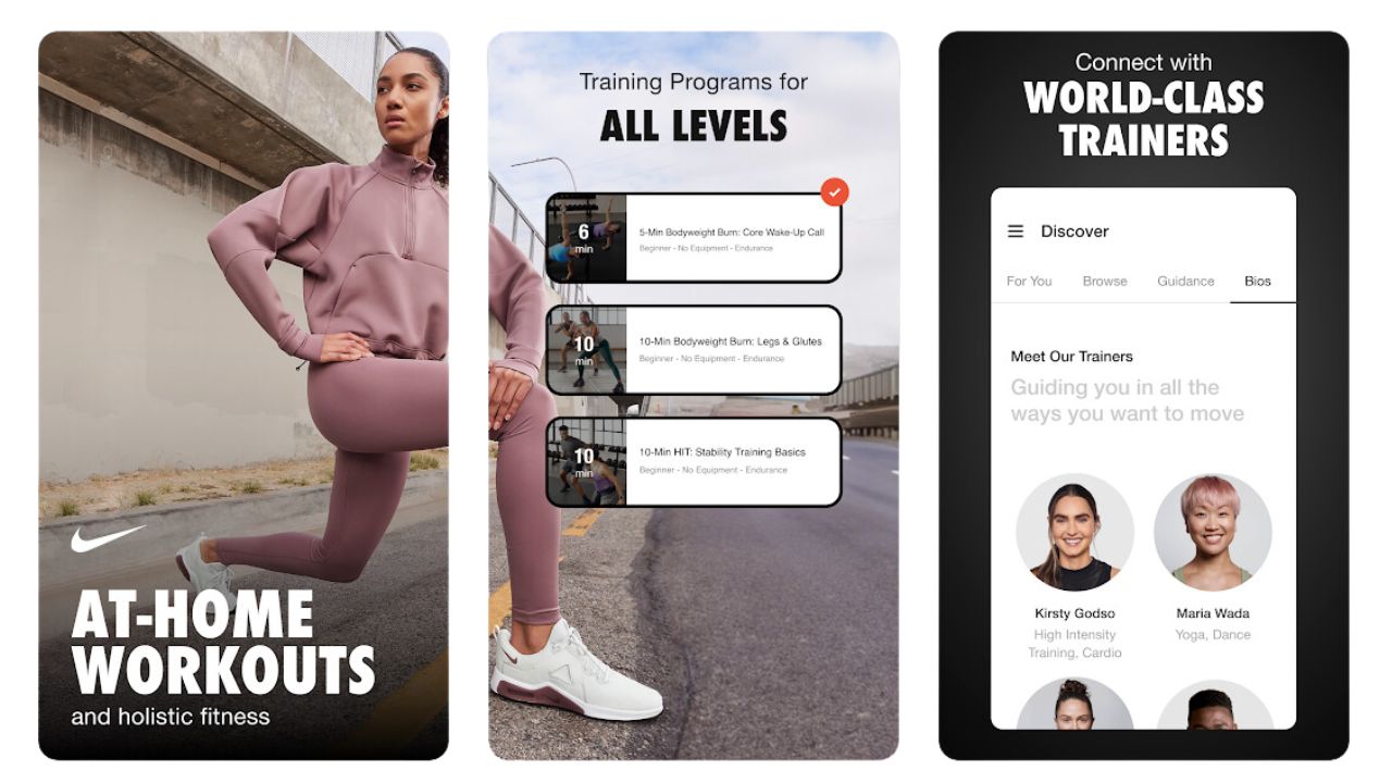 Nike Training Club app 