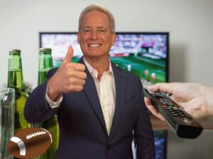 Kurt giving Super Bowl ads a thumbs up