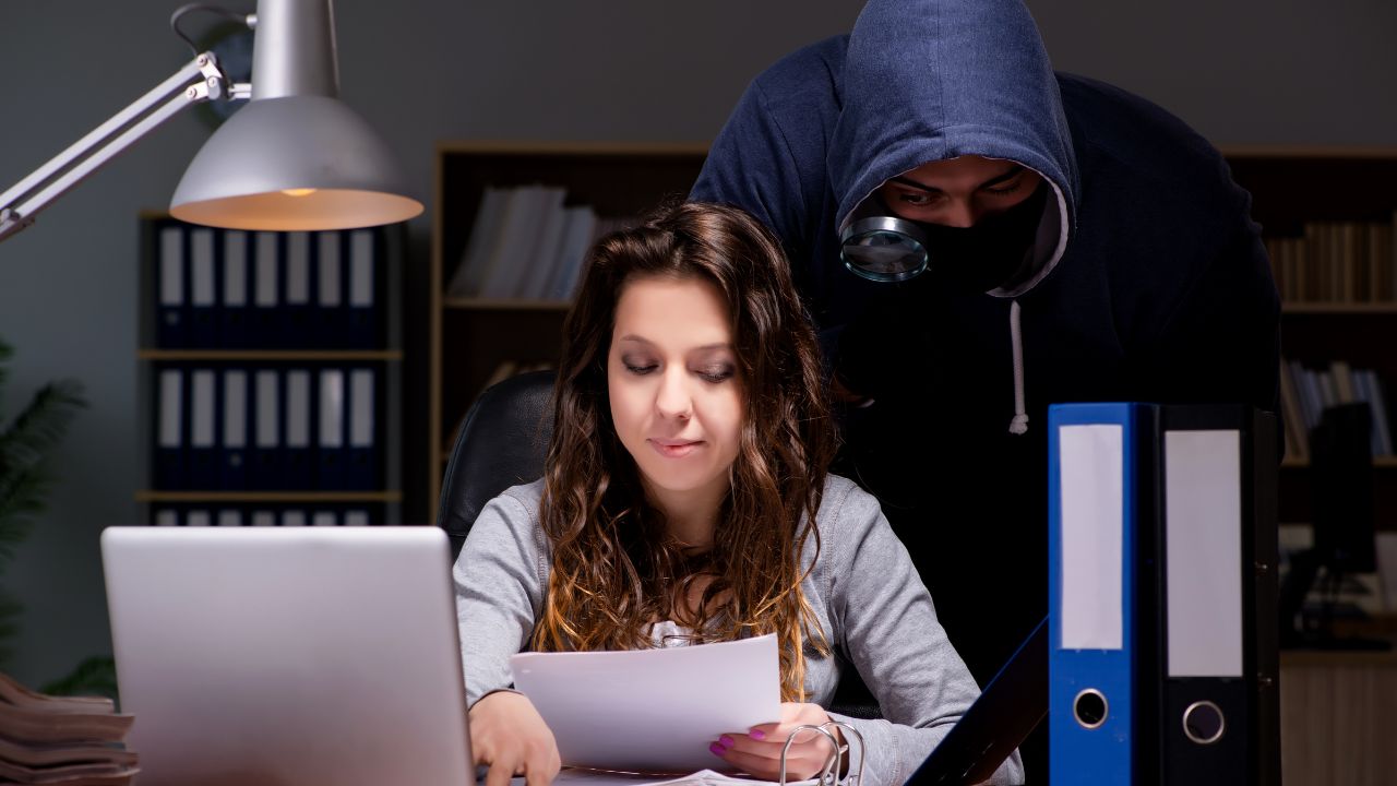 A person using a computer