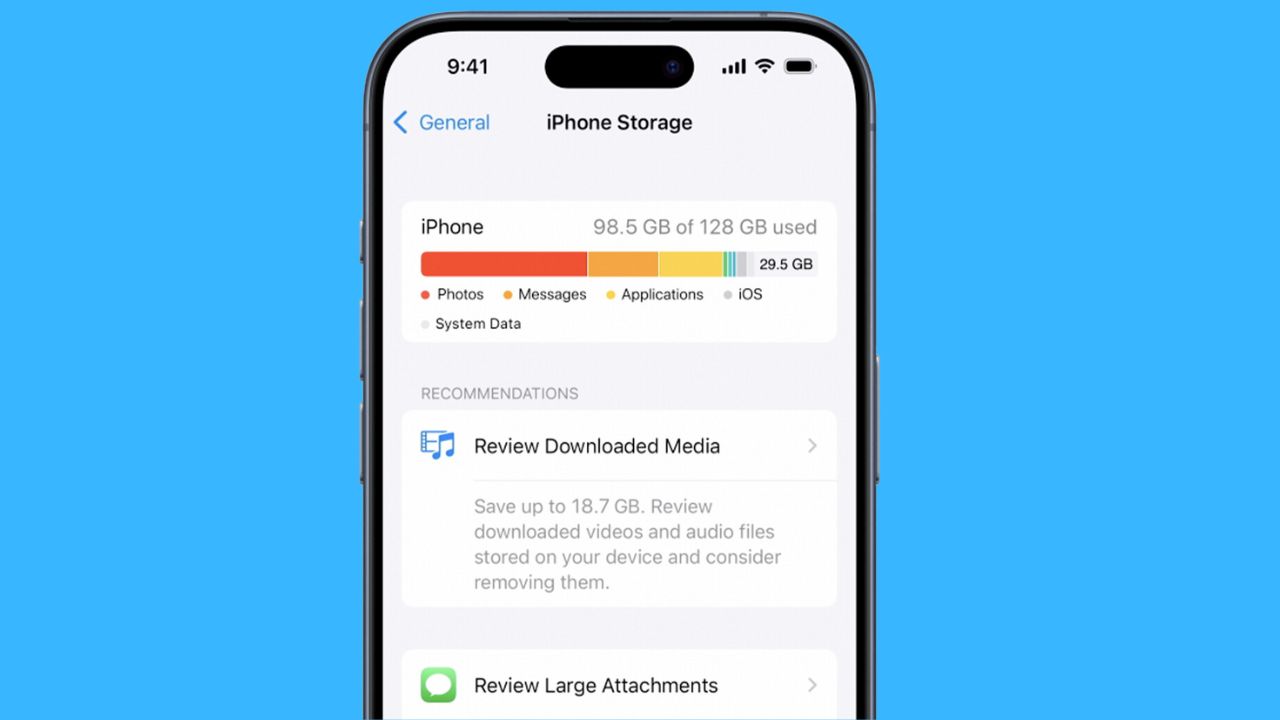 iPhone storage 