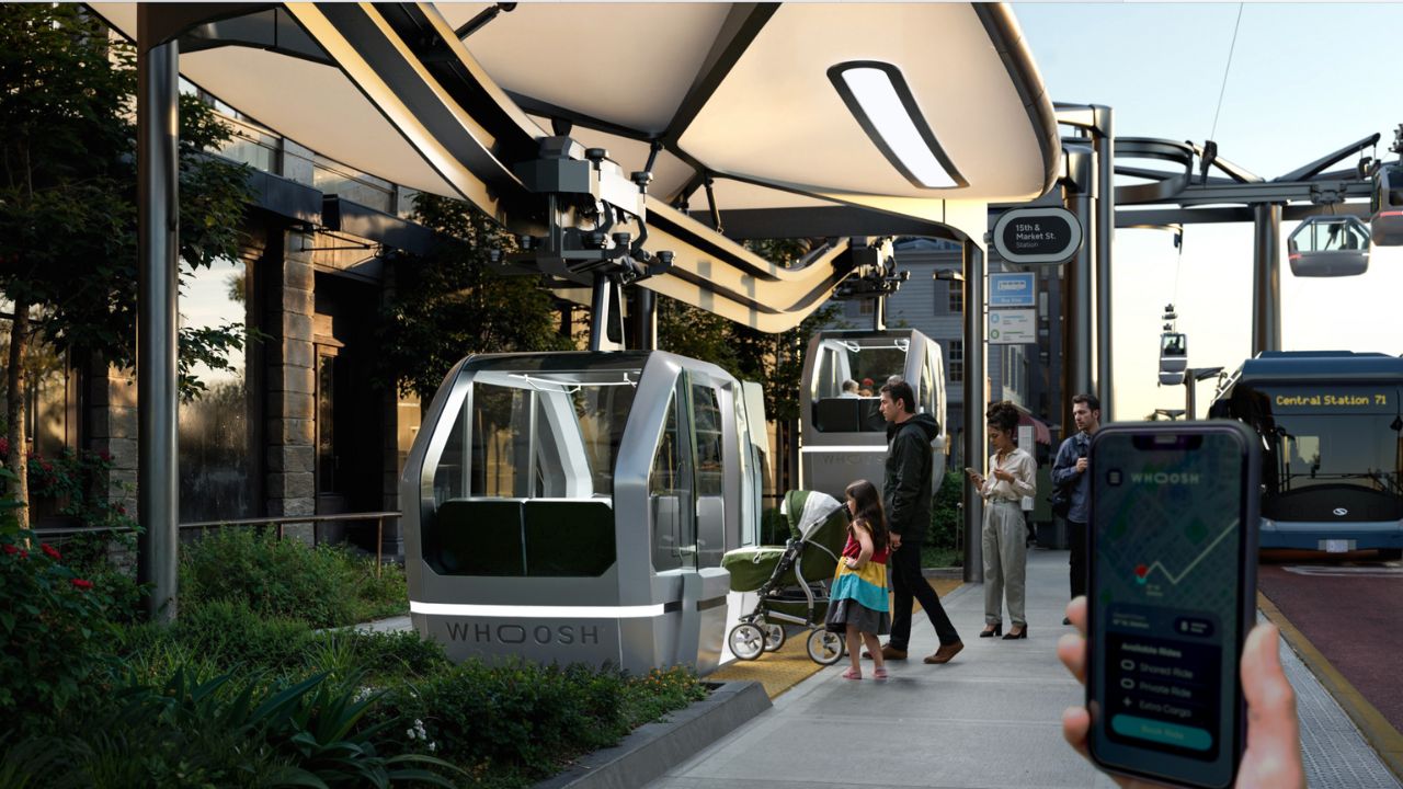 Whoosh, an innovative urban transit system set to debut in 2026