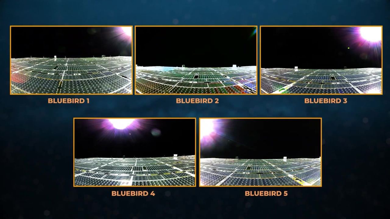 BlueBird 1 through 5 satellites 