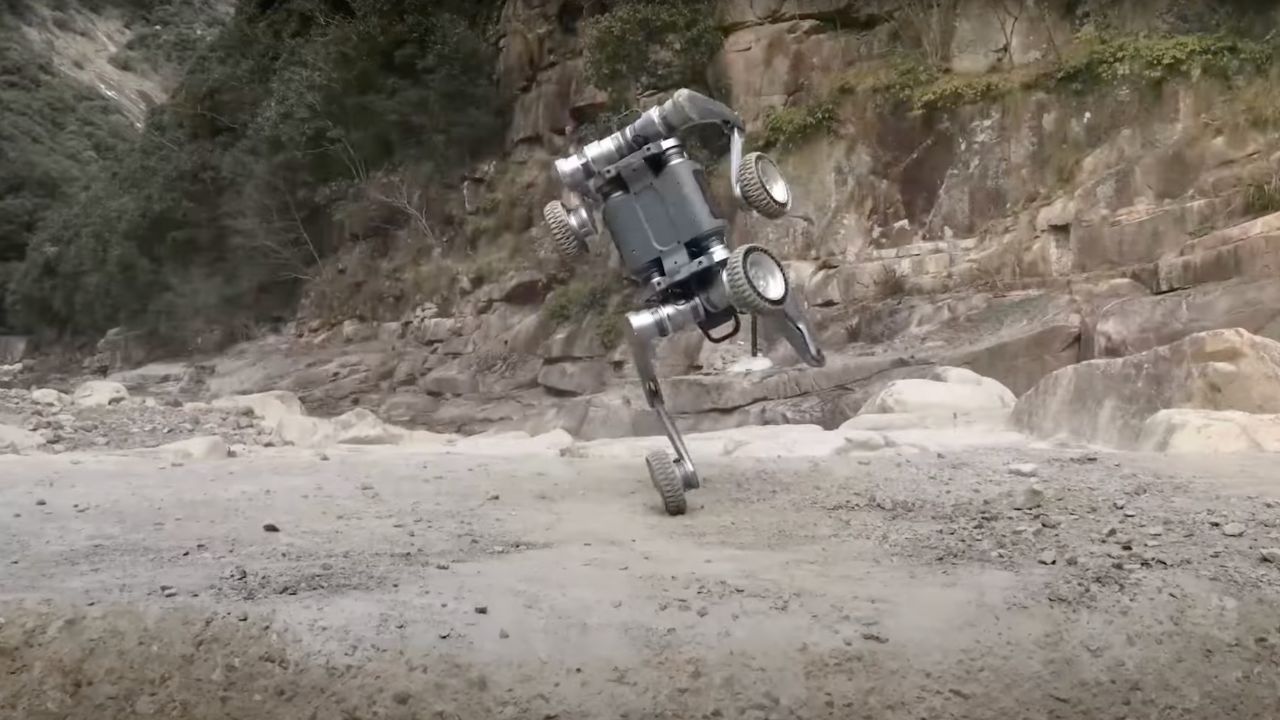 The Lynx robot dog dancing 