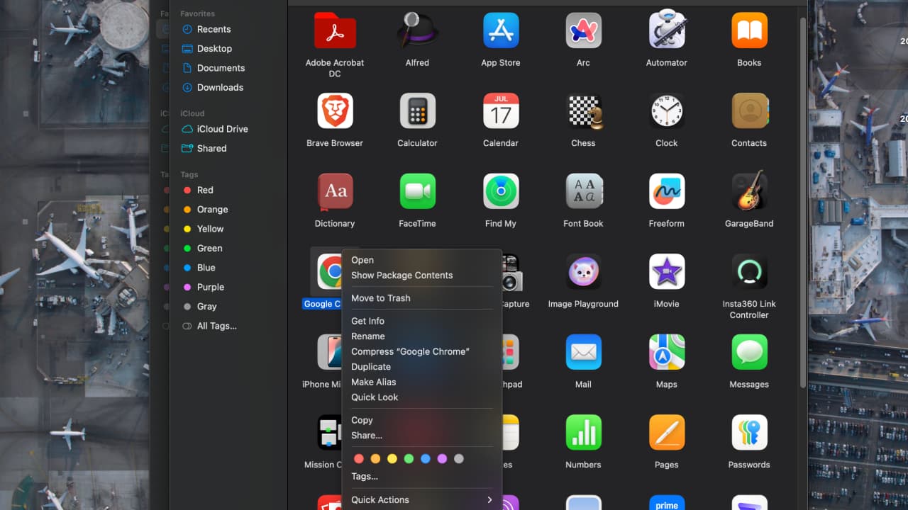 Installed apps in Mac