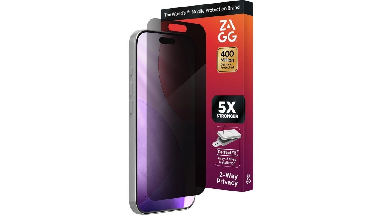 ZAGG Glass Elite Privacy Screen Protector for iPhone 17
