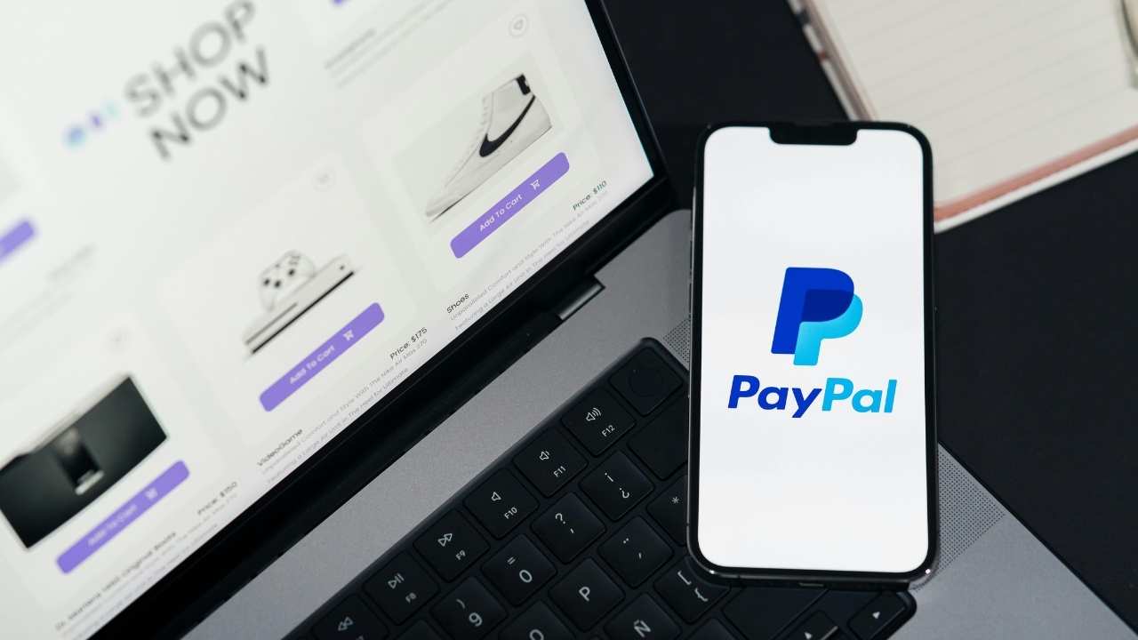 PayPal on smartphone