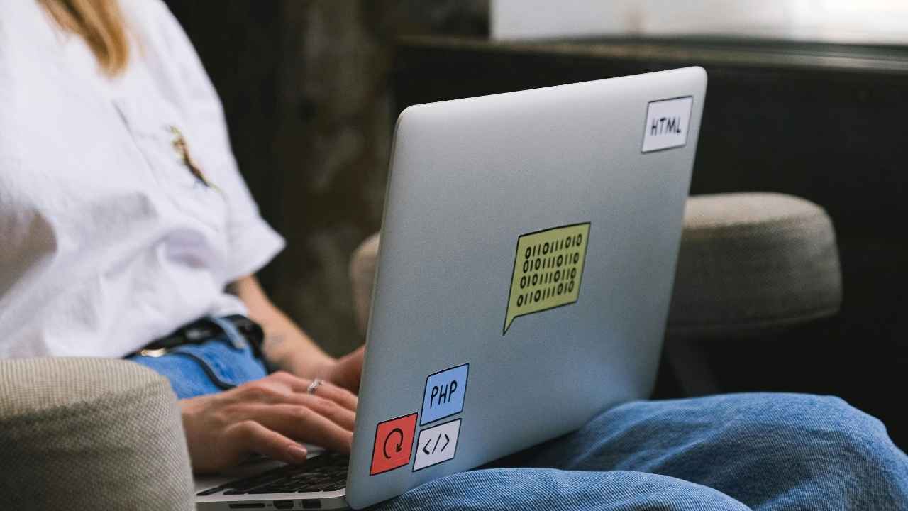 A woman using AI for health advice