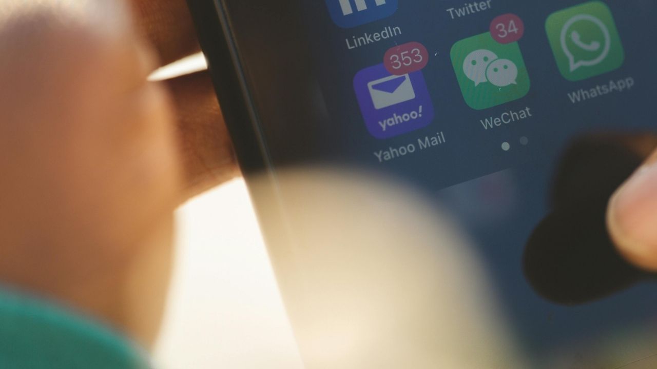 Yahoo app on a smartphone home screen 