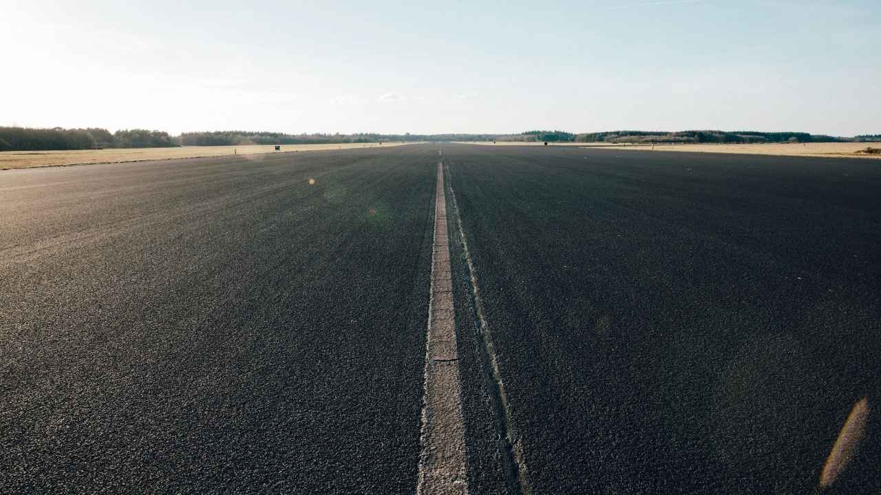 Illustration of a traditional roadway surface 