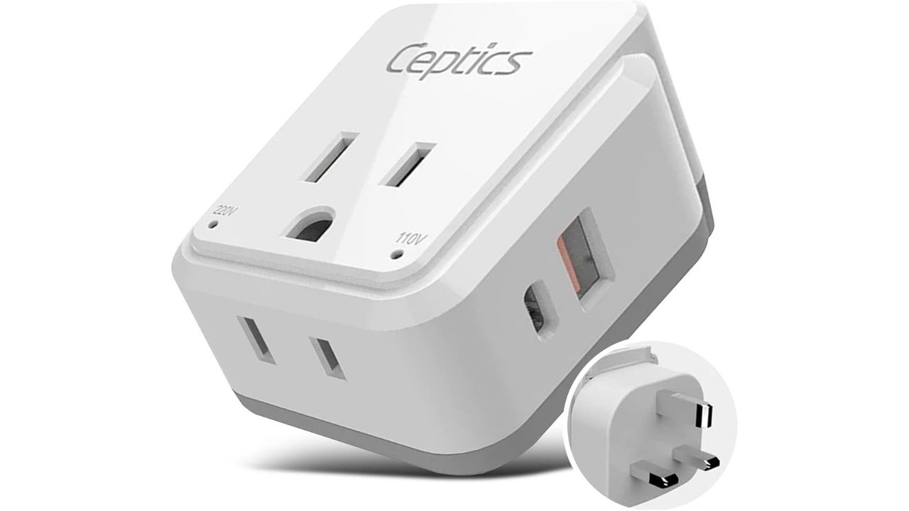 Ceptics Power Adapter with Dual USB & USB-C