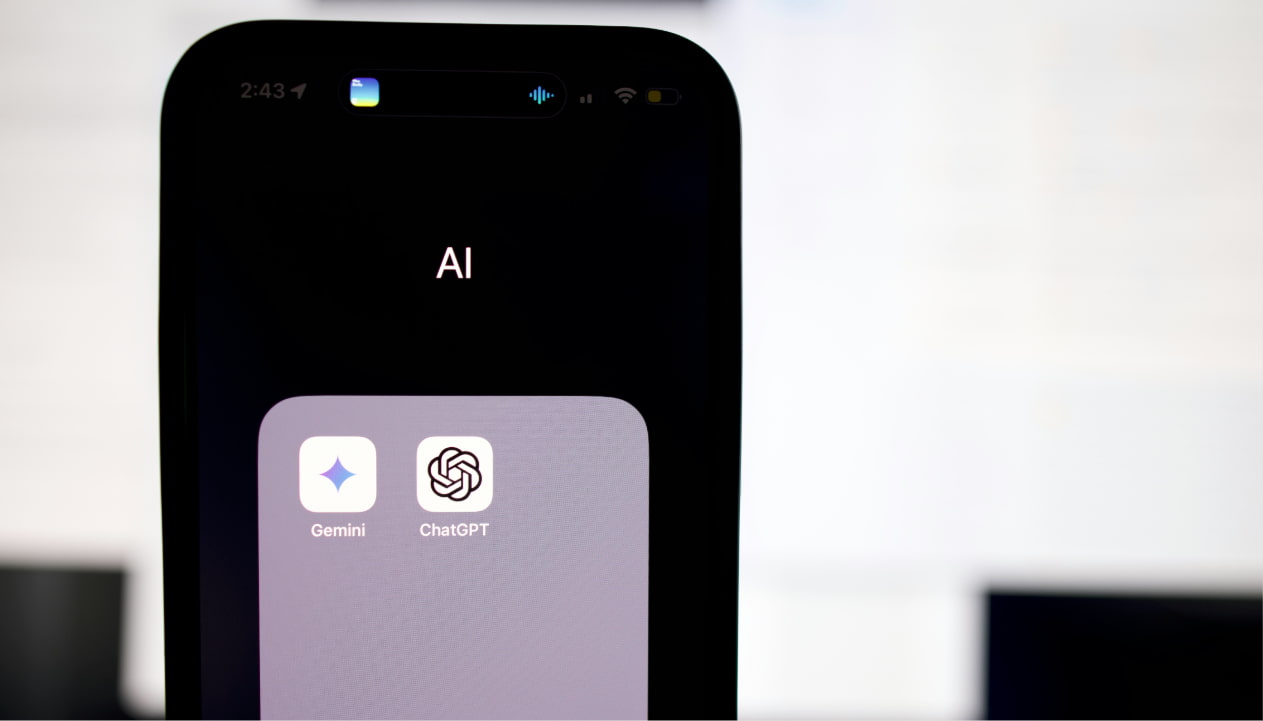 AI apps on an iPhone