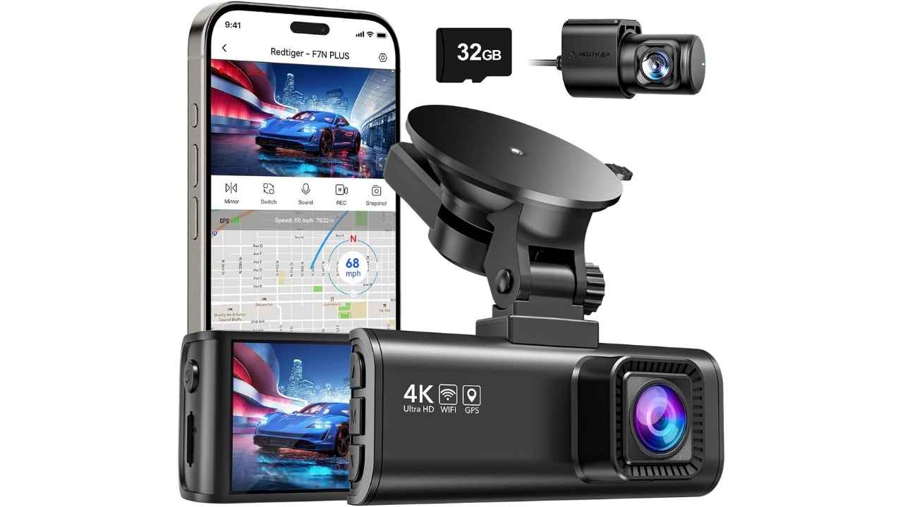 REDTIGER 4K Front and Rear Dash Cam