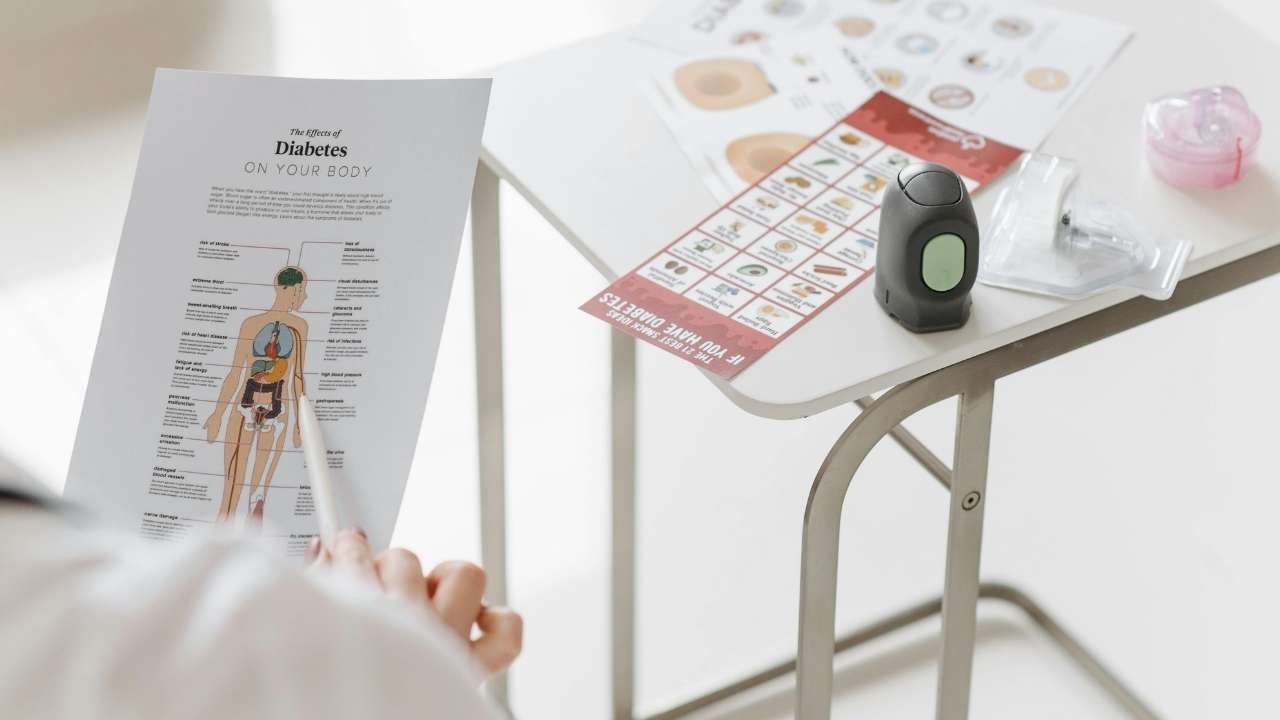 Illustration of diabetes information 