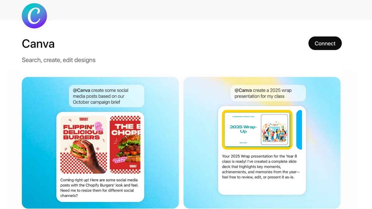 Canva app in ChatGPT 