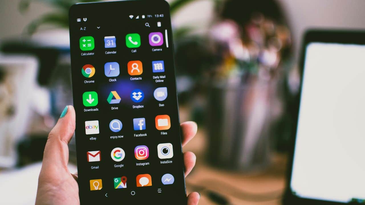 A person is holding a phone