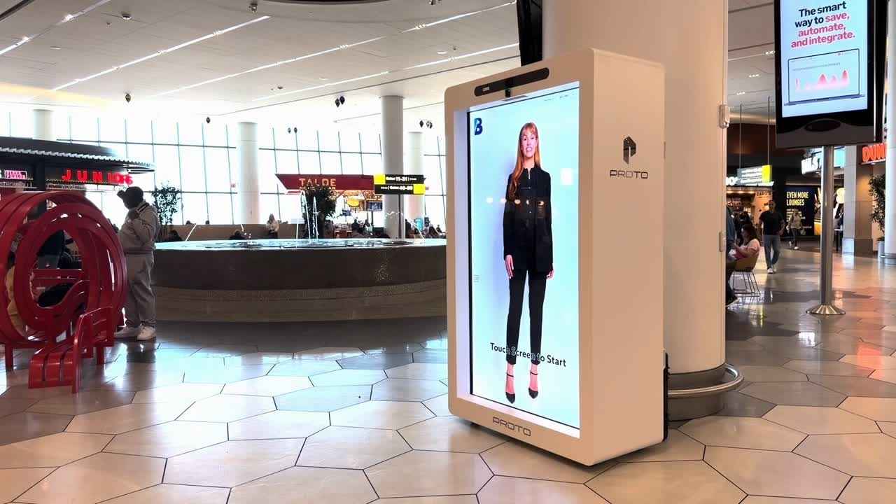 Bridget, the new AI hologram at LaGuardia Terminal B, can answer traveler questions and give real-time directions around the terminal.