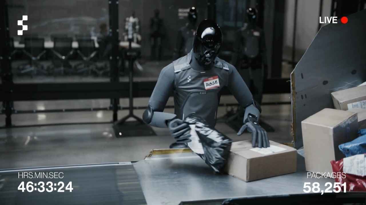 Viewers nicknamed the robots Bob, Frank and Gary as they watched the package-sorting test continue beyond its original eight-hour goal.