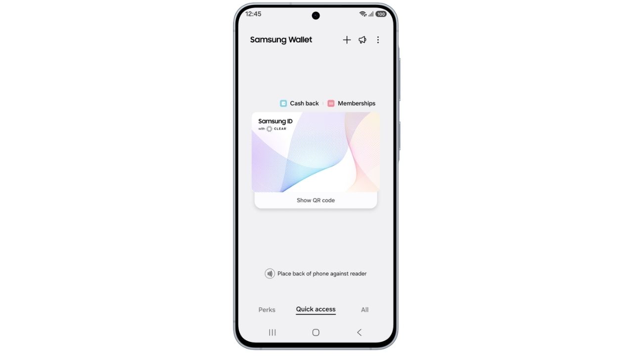 Samsung ID with CLEAR lets eligible Galaxy users store a passport-backed digital ID in Samsung Wallet for use at supported TSA checkpoints.