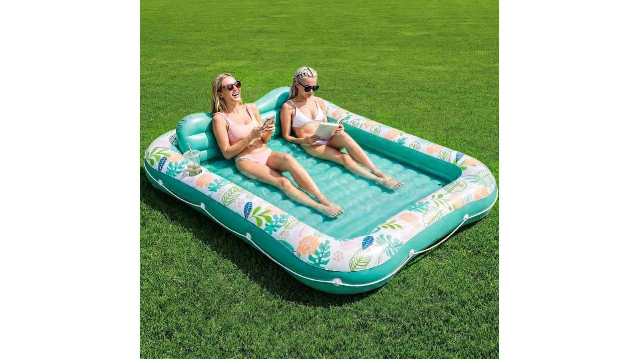 Stonful Inflatable Tanning Pool Lounger Float