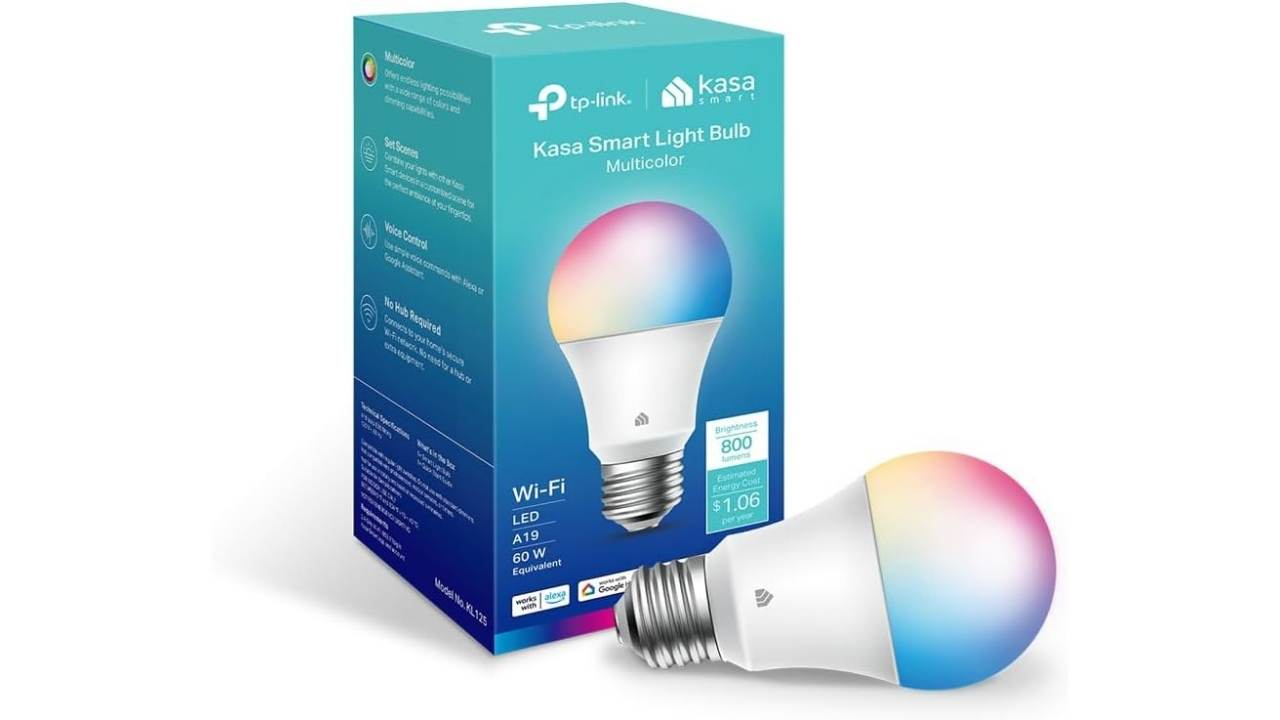 Kasa Smart Color-Changing Wi-Fi Light Bulb