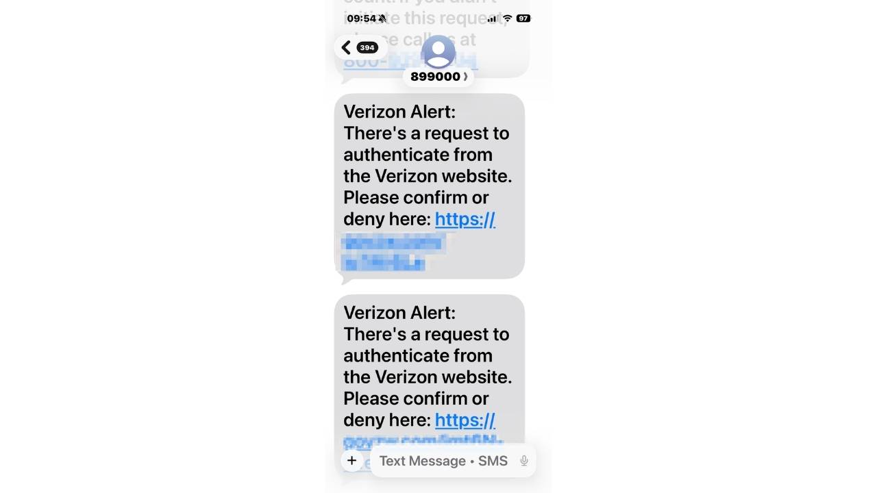 Repeated authentication alerts urged Chuck to confirm or deny access, creating the pressure that made the scam feel real.