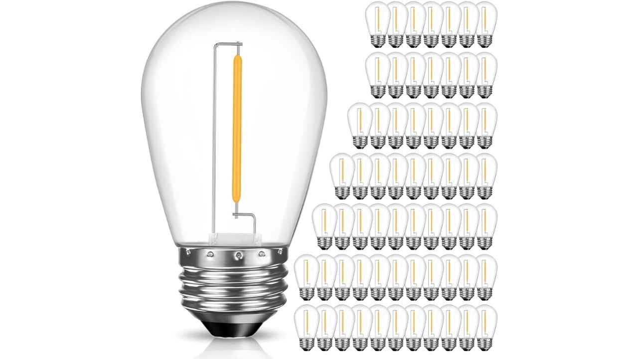 GvvooHome 64 Pack S14 LED Replacement Light Bulbs