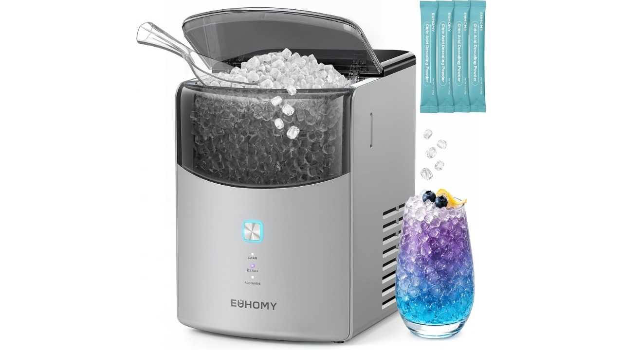 Euhomy Countertop Nugget Ice Maker