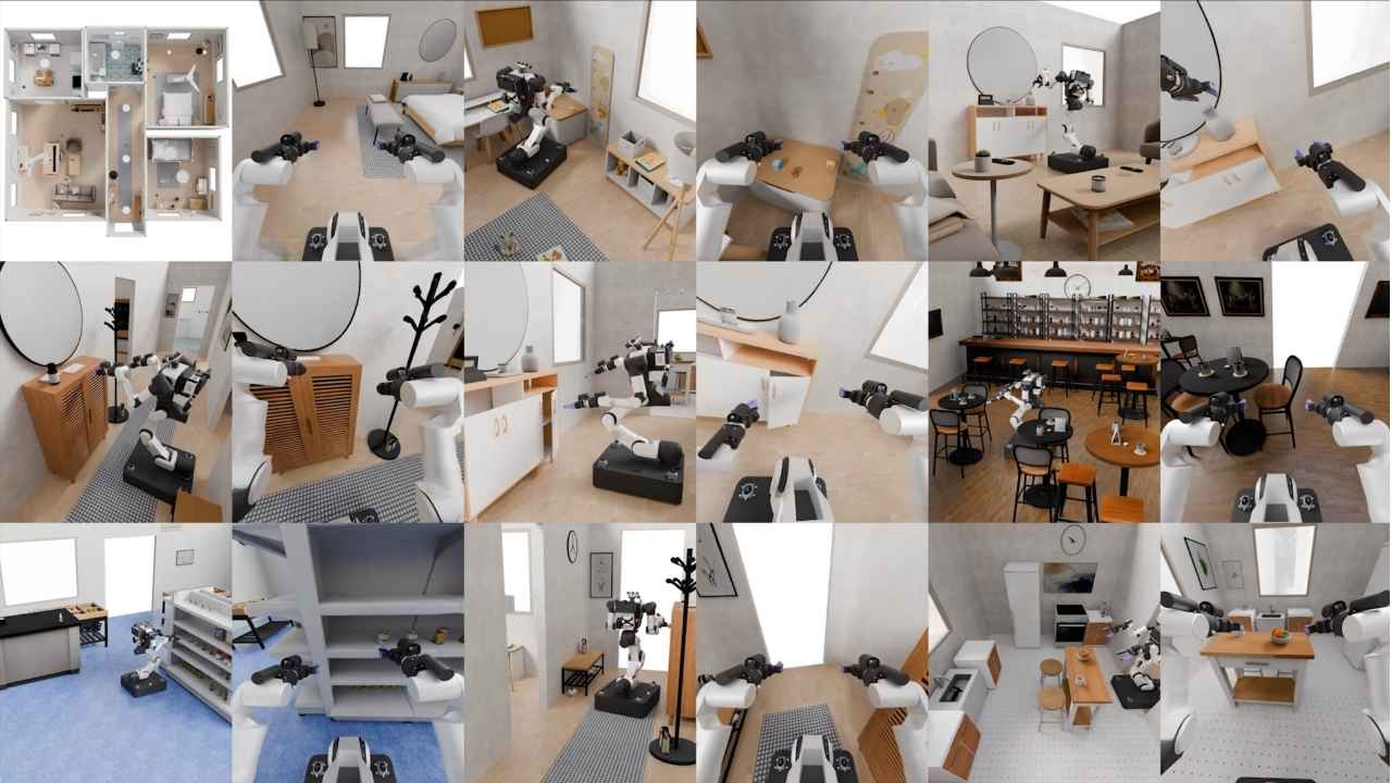 SceneSmith creates varied virtual rooms where robots can be tested across different layouts without rebuilding a physical training space.